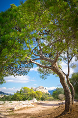 Beautiful view of ancient Acropolis, Athens, Greece