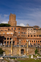 Obraz premium Roman ruins in Rome Italy