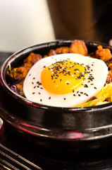 bibimbap with fried egg