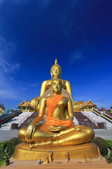 Big buddha statue at Wat muang in Thailand