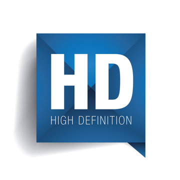 HD - high definition label