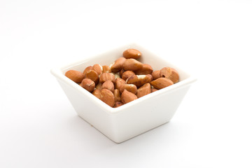 peanut on white background