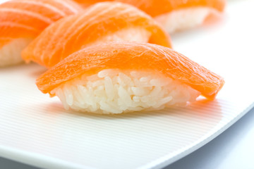 salmon nigiri