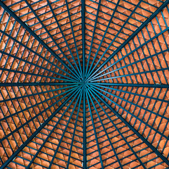 under roof structure architecture made of steel