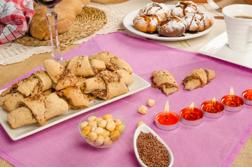 Rugelach and sufganiyot