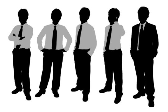 Silhouettes of Businessmen