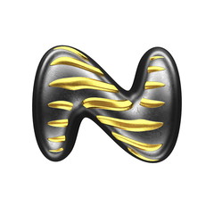 isolated silver figure with gold