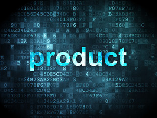 Obraz premium Marketing concept: Product on digital background