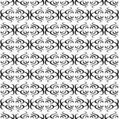 Vintage seamless pattern in white and black