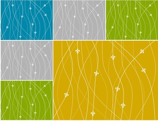 fleur de lis mosaic ochre © matahiasek