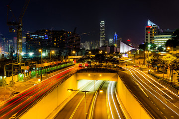Fototapeta na wymiar Hong Kong city at night.