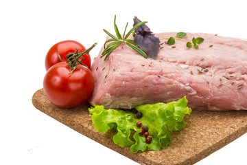 Raw pork meat