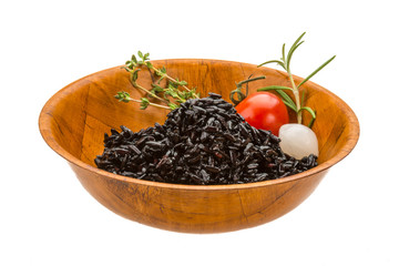 Black boiled rice