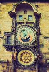 Clock Prague retro looking