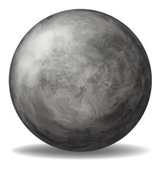 A gray ball