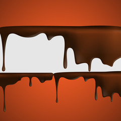 Melted Chocolate Dripping.