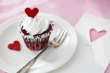 Valentine cupcake