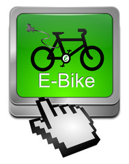 E-Bike Button mit Cursor