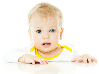 beautiful baby. isolated.