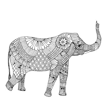 Embroidery elephant