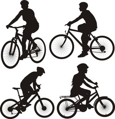bicycle, bike, cyclist - icon
