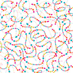 Carnival serpentine, Happy Birthday confetti, party decoration,