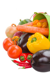 pile  of vegetables close up