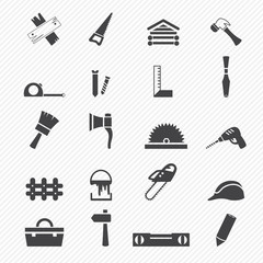 Obraz premium Carpentry icons