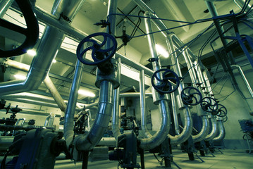 Industrial zone, Steel pipelines and equipment