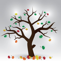 autumn tree eps10