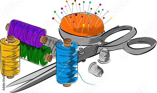 &quot;schere garn und nadeln&quot; Stockfotos und lizenzfreie Bilder