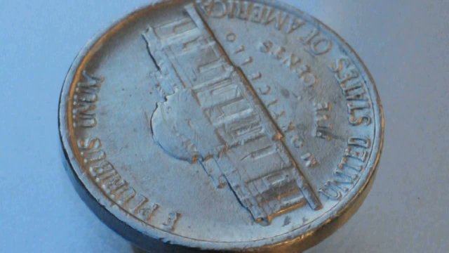 united states of america five cents dollar coin spin