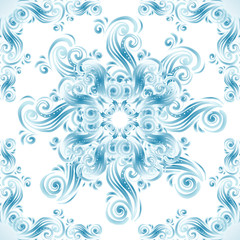 Vintage background with swirls ornaments