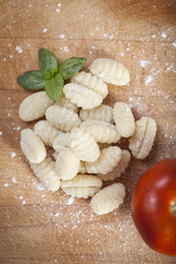 Fototapeta na wymiar Uncooked freh gnocchi