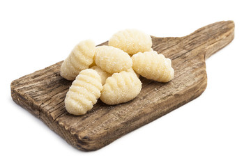 Uncooked freh gnocchi