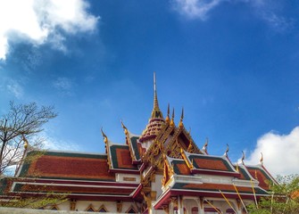 Buddhist temple in Bangkok Thailand