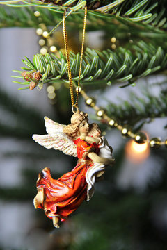 Beautiful decorated Christmas tree