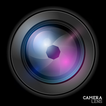 Camera lens icon - Vector illustration