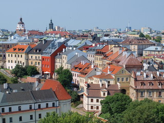 Bird-view of Lublin, Poland - obrazy, fototapety, plakaty