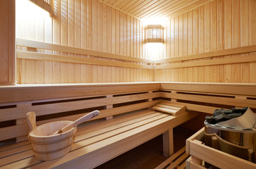 Fototapeta na wymiar Sauna classic wooden