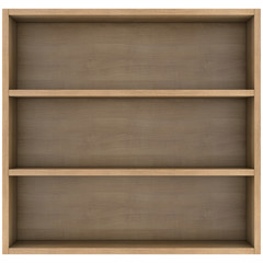 Wooden shelves