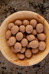 Cocoa chocolate candies