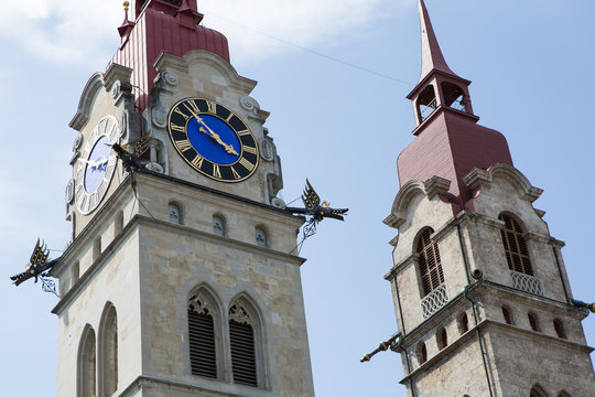 Kircht&uuml;rme in Winterthur