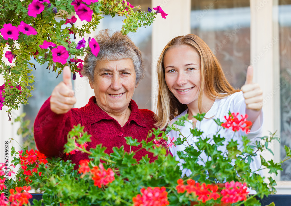 Wall mural Home care