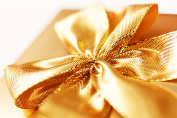 present with gold bow