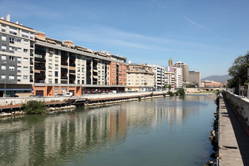 Fototapeta na wymiar River Guadalmedina in the city of Malaga, Spain