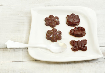 chocolate mousse spring shapes