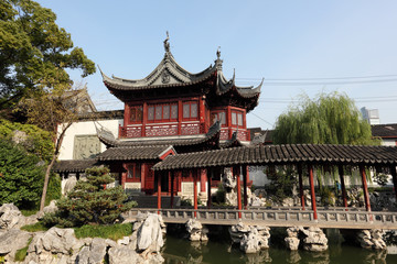 Traditional chinese Yuyuan Garden, Shanghai China