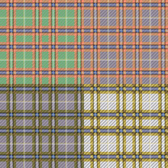 Four seamless checkered patterns