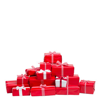 viele Weihnachtsgeschenke